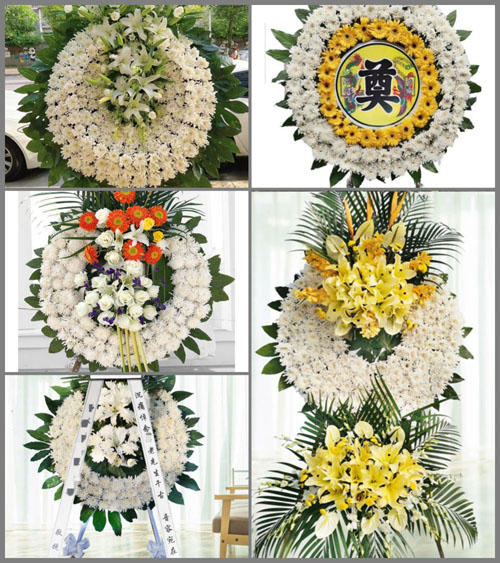 湖北襄阳市谷城县盛康镇庙子头村花圈速递